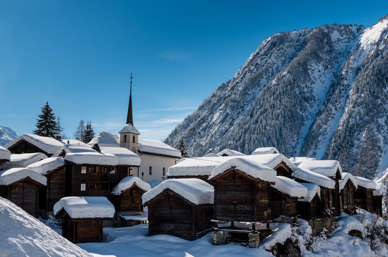 Bergquell Haus D Leilighet Blatten bei Naters Eksteriør bilde