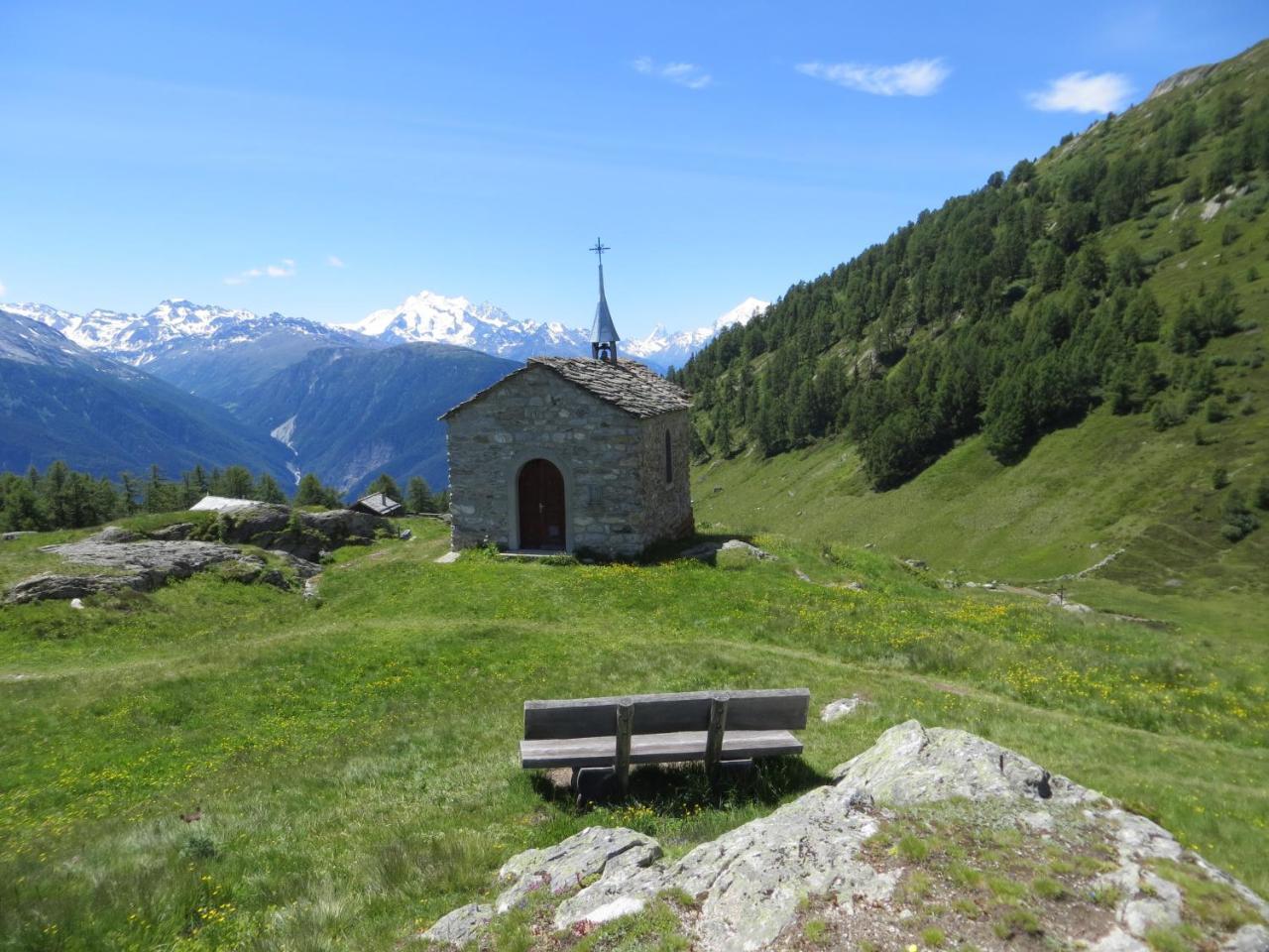 Bergquell Haus D Leilighet Blatten bei Naters Eksteriør bilde